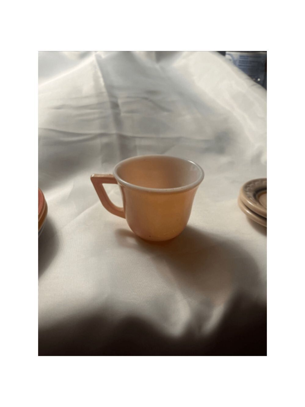 Vintage FireKing Hazel Atlas Childs dishes and cup pristine condition - Picture 8 of 15